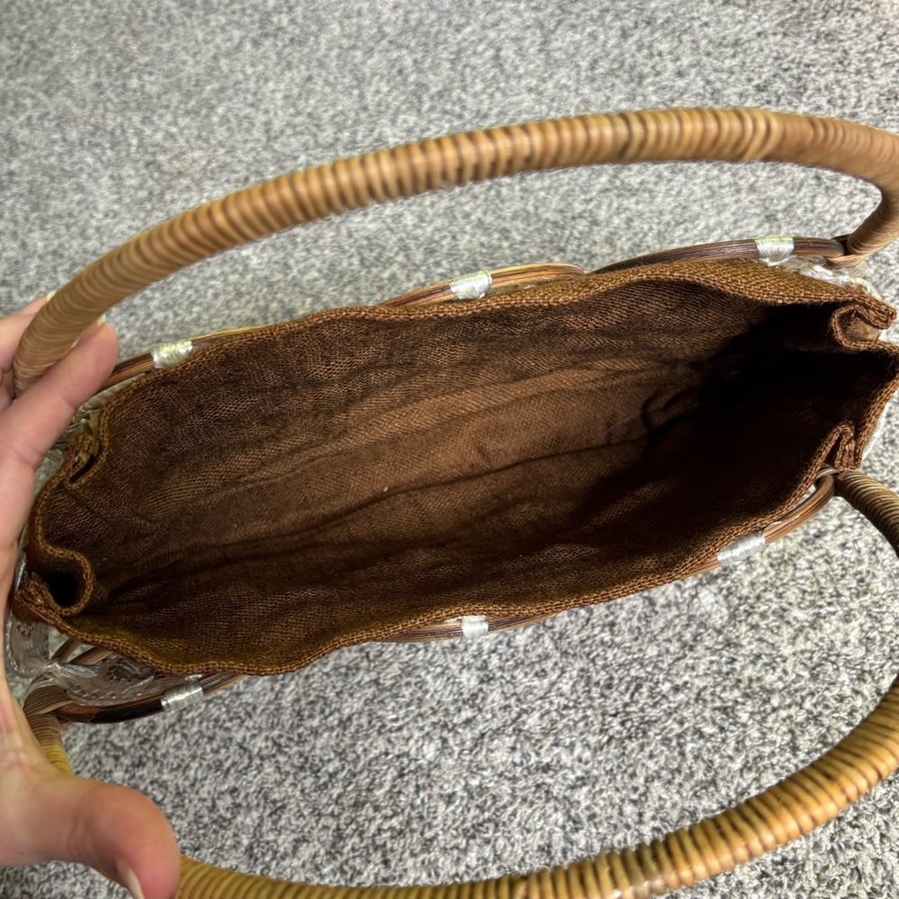 Vintage Rafia Boho Chic Top Handle Bag - Picture 8 of 8